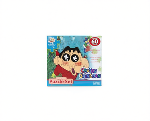 Set di puzzle di carta Crayon Shinchan da 60 pezzi, puzzle a colori per bambini dai 5 ai 7 anni - Product Image 1