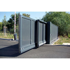 Portes coulissantes automatiques en aluminium télescopiques à 3 panneaux de conception moderne - Product Image 3