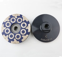 Meule à coupelle en résine de 100 mm à dureté moyenne JDK OEM pour meuleuse de pierre de granit, haute qualité, finition fine