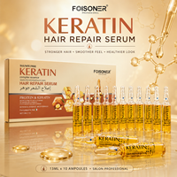 Ampoules capillaires protéinées Private Label : Traitement réparateur à la kératine pour cheveux abîmés, anti-frisottis, lissage et brillance – Fournisseur en gros OEM ODM