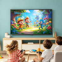Téléviseur intelligent Android 55 pouces 4K UHD pour salon, TV de jeu, DVB-T2 S2 numérique, LED, WiFi, USB, cadre métallique, certifié CE