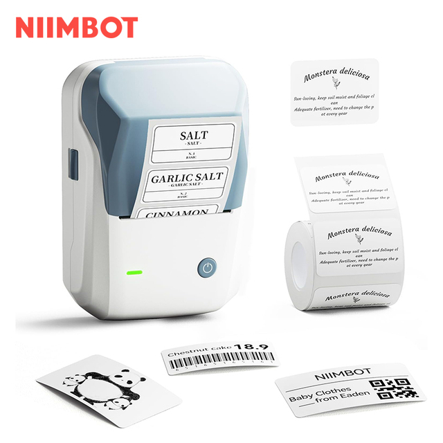 NiiMbot B1 Portable Mini Photo Printer  Pocket Mobile Label Printer Wireless Thermal Printer