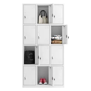 Armoire de rangement de chambre à coucher, casier à 9 portes en acier, casiers métalliques, design original d'usine - Product Image 1