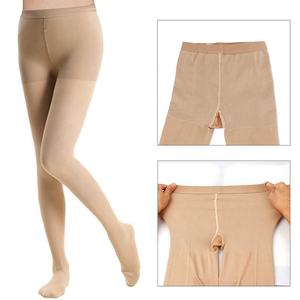 Varisli damarlar için özelleştirilmiş 30-40mmhg kapalı ayak dikişsiz külotlu çorap Unisex tayt çorap kadınlar Sheer külotlu - Product Image 2