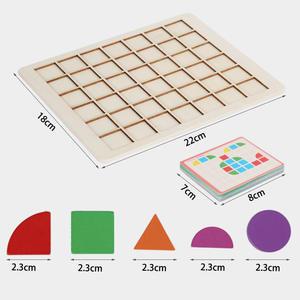Rompecabezas 3D de Mosaico de Madera, Juguete Educativo Temprano para Niños de 2 a 4 Años, Menos de 50 Piezas, Juego de Mesa Unisex - Product Image 5
