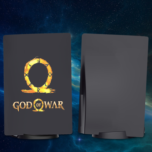 Accesorios de carcasa de placa de repuesto, funda de ABS antiarañazos a prueba de golpes, placa frontal negra para consola <span class=keywords><strong>PS5</strong></span>, versión <span class=keywords><strong>God</strong></span> Of War - Product Image 6
