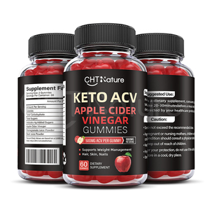 CHTNature Etiqueta Privada suplementos <span class=keywords><strong>de</strong></span> belleza ACV <span class=keywords><strong>Vinagre</strong></span> <span class=keywords><strong>de</strong></span> <span class=keywords><strong>sidra</strong></span> <span class=keywords><strong>de</strong></span> <span class=keywords><strong>manzana</strong></span> 500mg gomitas Keto - Product Image 1
