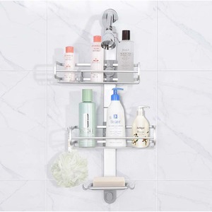 WIREKING-soporte de pared <span class=keywords><strong>para</strong></span> <span class=keywords><strong>ducha</strong></span> de baño, <span class=keywords><strong>estante</strong></span> de almacenamiento de 3 capas de aluminio <span class=keywords><strong>para</strong></span> gel de <span class=keywords><strong>ducha</strong></span> y champú - Product Image 1
