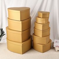 Boîte Cadeau en Forme de Cœur pour Anniversaire, Ensemble de Dix Boîtes d'Emballage pour Anniversaire et Fêtes, Cadeau Festif