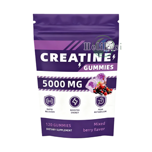 Gomitas de creatina monohidrato sin azúcar de 5g con sabor a fresa OEM para ganar músculo y recuperar masticables antes del entrenamiento - Product Image 4
