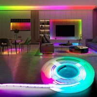 Bande LED Dreamcolor Bande LED RGBW Bande LED RGBIC COB pour l'extérieur avec télécommande et contrôle APP