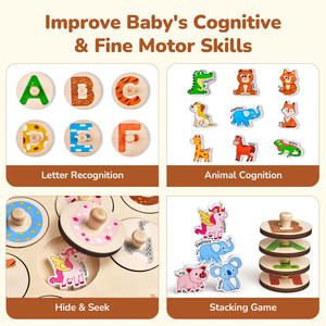 Joycat-Juego <span class=keywords><strong>de</strong></span> bloques <span class=keywords><strong>de</strong></span> construcción para niños, juego <span class=keywords><strong>de</strong></span> rompecabezas 3D, figuras musicales, juguetes educativos Montessori - Product Image 5