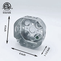 CETL canadien 4 pouces électrique Matel 54151-K boîte de jonction électrique intérieur 1-1/2 ''interrupteur profond dispositif boîte de sortie boîte utilitaire