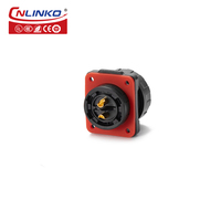 CNLINKO 20A Machine connecteur de fil électrique 2 broches câble étanche prise PBT plastique M20 connecteur circulaire