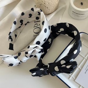 Serre-tête coréen à pois avec nœud, antidérapant et tendance pour femme - Product Image 6