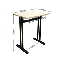 Ensemble de mobilier scolaire en bois pour examens : tables et chaises pour étudiants en classe