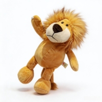 Peluches d'animaux de la forêt : Tigre, Lion, Éléphant, Singe, Girafe - Jouets en peluche de la jungle, rembourrage en coton PP, cadeaux pour bébés et enfants