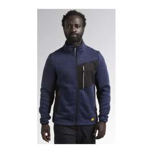 DIADORA UTILITY - 702.177265-60031/S Veste bleu sweat avec extérieur en jersey et intérieur brossé HOODIES DE TRAVAIL - Product Image 2