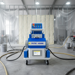 Machine et système <span class=keywords><strong>de</strong></span> pulvérisation <span class=keywords><strong>de</strong></span> polyurée, équipement d'usine <span class=keywords><strong>de</strong></span> fabrication automatique contrôlé par PLC, haute sécurité - Product Image 1