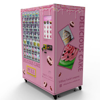 Distributeur automatique de gâteaux ZhongDa avec refroidissement avancé, réfrigérateur intelligent, écran tactile 22 pouces, Wi-Fi et SDK intégré