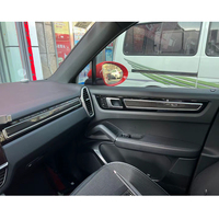 Panneau de garniture de porte intérieure en fibre de carbone véritable pour Porsche Cayenne 9Y0 18-23