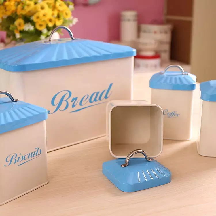 Retangular luxuoso moderno personalizado, multifuncional preço razoável caixa de pão com tampa recipiente de armazenamento de alimentos