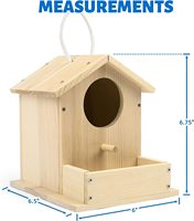 Arrière-cour jeux arts et artisanat kit pour enfants bois bricolage nichoir peinture kit en bois oiseau maison bricolage enfants peinture