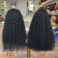 Perruque HD Lace sans colle, bouclée, frontale 13x4 13x6, perruque HD Water Wave, perruque pré-épilée 5x5 Deep Wave en cheveux humains pour femme