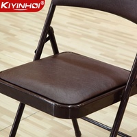 Chaise de jardin pliable industriel en métal, chaise de repos pour mariage et fête, visage noir orange marron