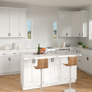Factory Direct Wholesale Kitchen Pantry Cabinet Modern Kitchen Cabinet With Countertop RTA Cabinets For USA Multi-Family Project - Product Image 1