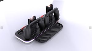 Station de charge tout-en-un pour Joy-Con et manette Pro avec éclairage RGB et organisateur de rangement - Product Image 3