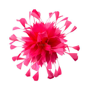 لوازم ميلينيري ، قبعة ديربي من ريشة الإوز المركزية الشاذة ، قبعة التميمة على شكل زهرة - Product Image 3