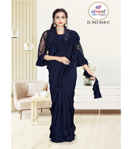 Saris tendance prêts-à-porter en gros pour les fournisseurs en gros, avec les dernières tendances de la mode pour femmes, pour les fêtes - Product Image 1