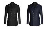 Vêtements de créateur turcs pour hommes, style affaires et mariage, ensemble deux pièces (veste croisée et pantalon), respirant, pour adultes, vente en gros