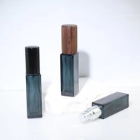 5 ml 10ml Rechargeable Portable Vide Mini Carré Dégradé Couleur Verre Rectangle Parfum Vaporisateur pour Parfum