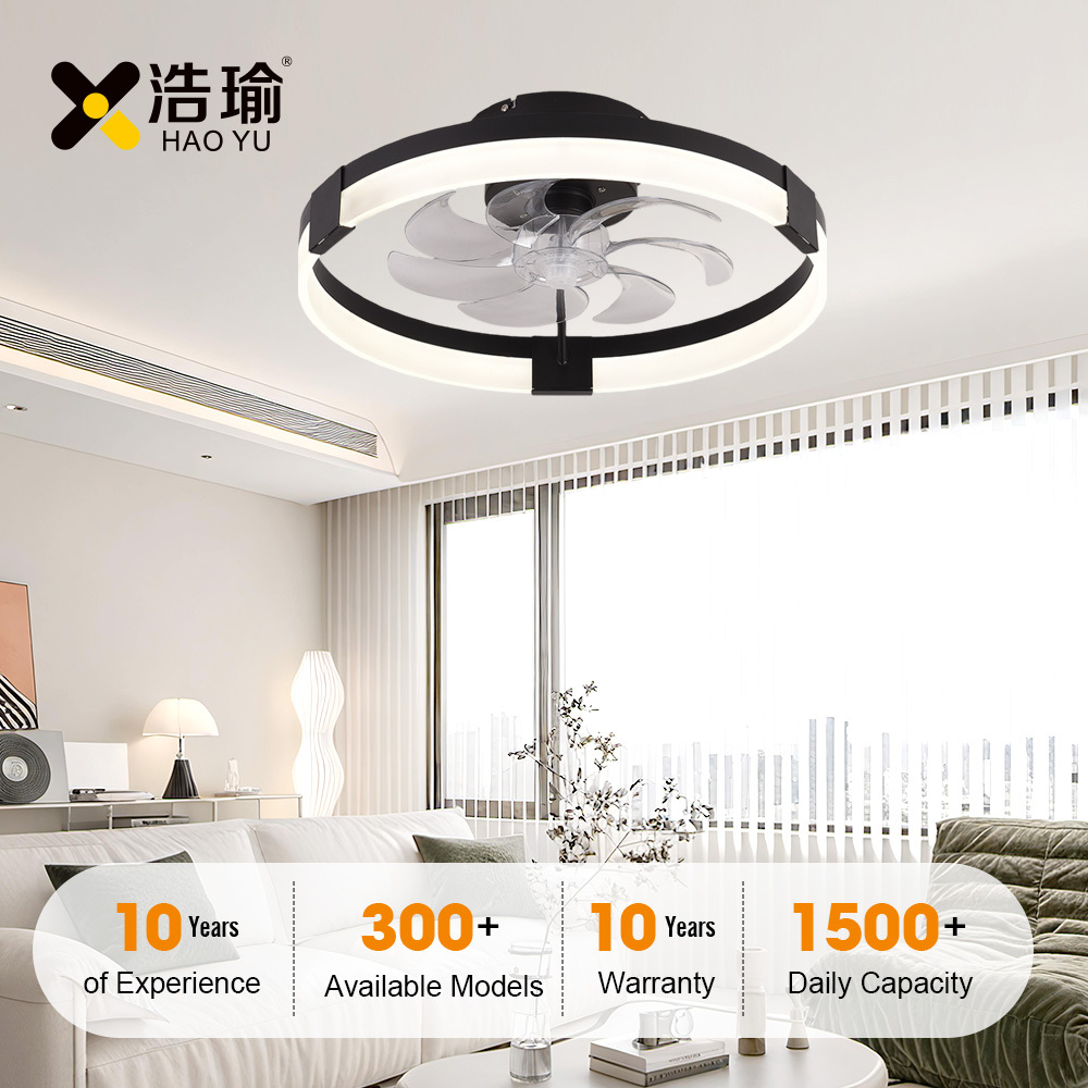 #9151 Hot Sale 500mm PC Blades Modern Decorative Led Ceiling Fan Light Remote Control for Bedroom Bldc Ceiling Fan Lamp for Home