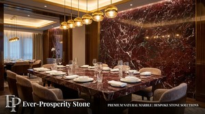 Lastre Grandi di Marmo <span class=keywords><strong>Rosso</strong></span> Levanto, <span class=keywords><strong>Pietra</strong></span> Rossa Naturale Lucidata Moderna, Disponibile su Ordinazione per Progetti Interni di Ville e Hotel - Product Image 2