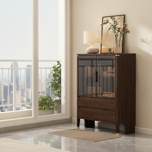 <span class=keywords><strong>Credenza</strong></span> Moderna di Lusso con Luci LED e Ante in Vetro, Vetrina per Arredamento <span class=keywords><strong>Soggiorno</strong></span> - Product Image 5