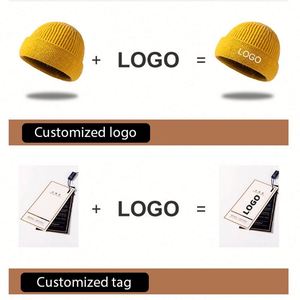 Gorros de Invierno Cálidos de Fibra Acrílica de Color Sólido al por Mayor con Logotipo Personalizado Bordado, Gorros Tejidos - Product Image 4