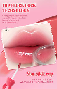 MLM customizable Shiny Plumping Jelly <b>Lip</b> Gloss Waterproof Long Wear Non-stick Cup Hydrating Gloss <b>Lip</b> Tint Makeup For Women - Product Image 5