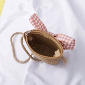 Korean Kids Floppy Straw Sun <b>Hat</b> and <b>Bag</b> Set for Female Babies Character Design Daily Use High Quality - Product Image 2