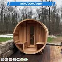 Sauna Barrel Desain Bulat Unik untuk Luar Ruangan, Penjualan Terlaris 2026, Pengalaman untuk Banyak Orang