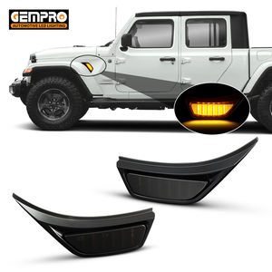 ไฟเลี้ยว LED สีเหลืองอำพันสำหรับรถ Jeep <span class=keywords><strong>JL</strong></span> Wrangler/Gladiator ปี 2018-2021 รุ่น 68297664AB 68297664AC 68297664AD ขายส่ง - Product Image 1
