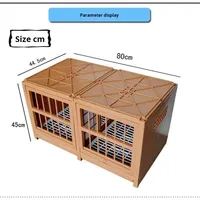 Cage de reproduction et de ménage pour pigeons, en plastique rectangulaire, taille moyenne, toutes saisons, avec nichoir combiné pour l'accouplement et la reproduction domestique.