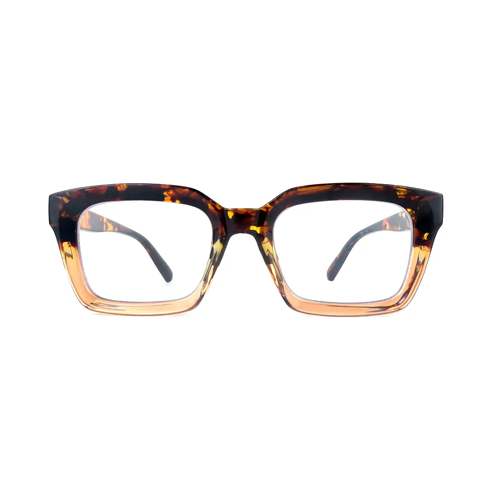 2021 New Customized Wholesale Eyewear Frame Eye Glasses Women Men Trend Fashion Optical Frame Glasses Concave Big Square Plastic