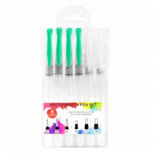 <b>Water</b> Color Calligraphy Travel Brush <b>Pen</b> Set Multi-Tip Nylon Hair S/M/L Handles for Watercolor Painting Watercolor - Product Image 5
