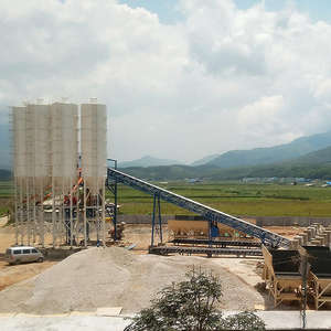 خلاط خرسانة من YILI سعة كبيرة HZS50 محمول للاستئجار مزود بمعدات خرسانة محمولة بقدرة كبيرة 180 متر مكعب - Product Image 5