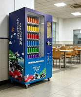 Distributeur automatique de nourriture en acier 24h/24 sans personnel, avec paiement par jeton, pièce, carte de crédit et code QR, refroidissement par compresseur, pour centre commercial