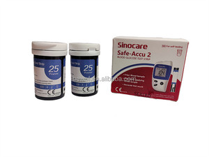 Tira Reactiva para <span class=keywords><strong>Medidor</strong></span> <span class=keywords><strong>de</strong></span> <span class=keywords><strong>Glucosa</strong></span> Safe Accu2 <span class=keywords><strong>Sinocare</strong></span> - Product Image 2