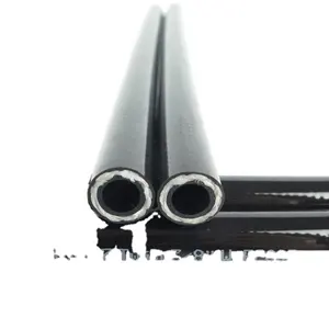 Tuyau flexible hydraulique résistant à la chaleur de surface noire durable SAE 100 R7